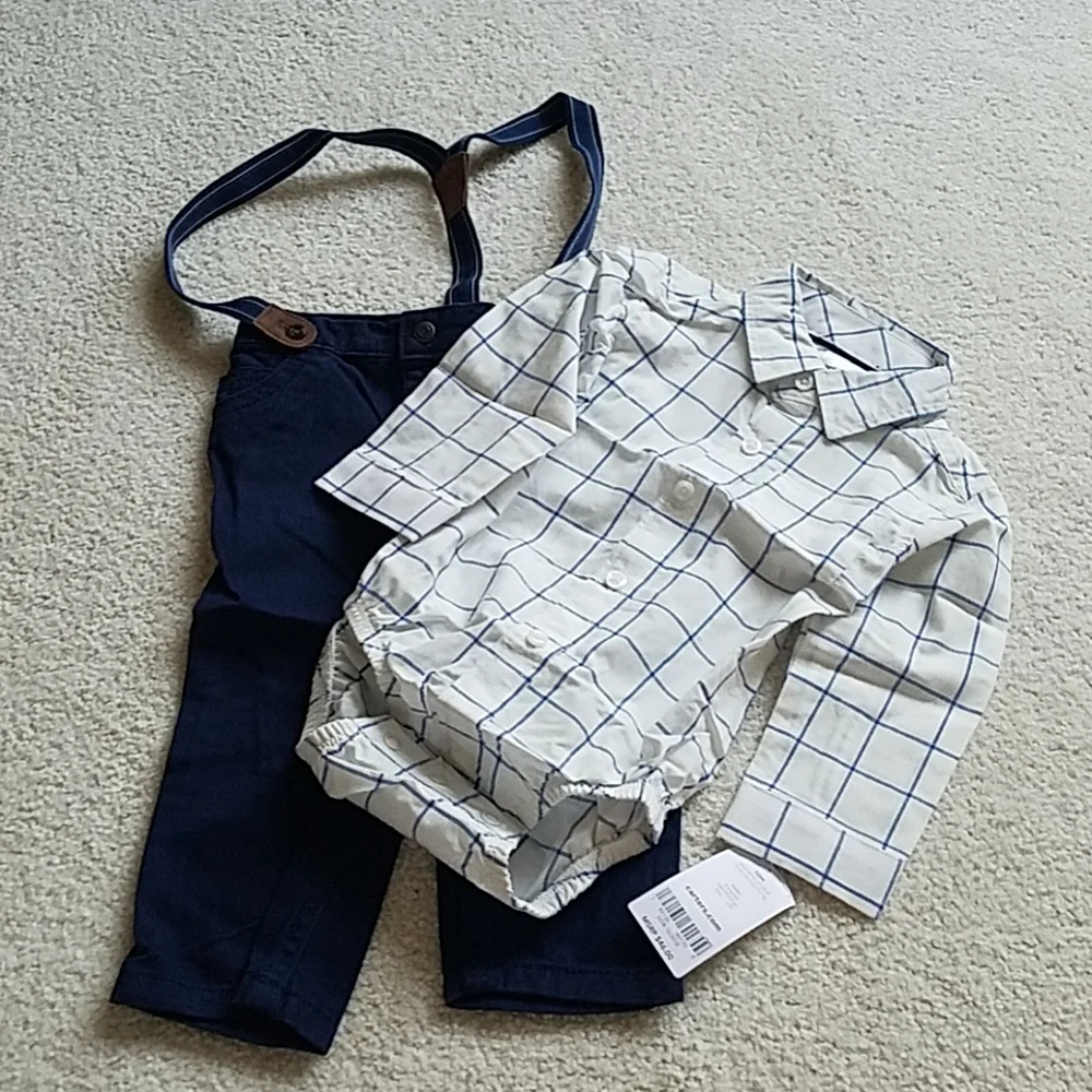 3 For $30. Carter's Set With Suspenders